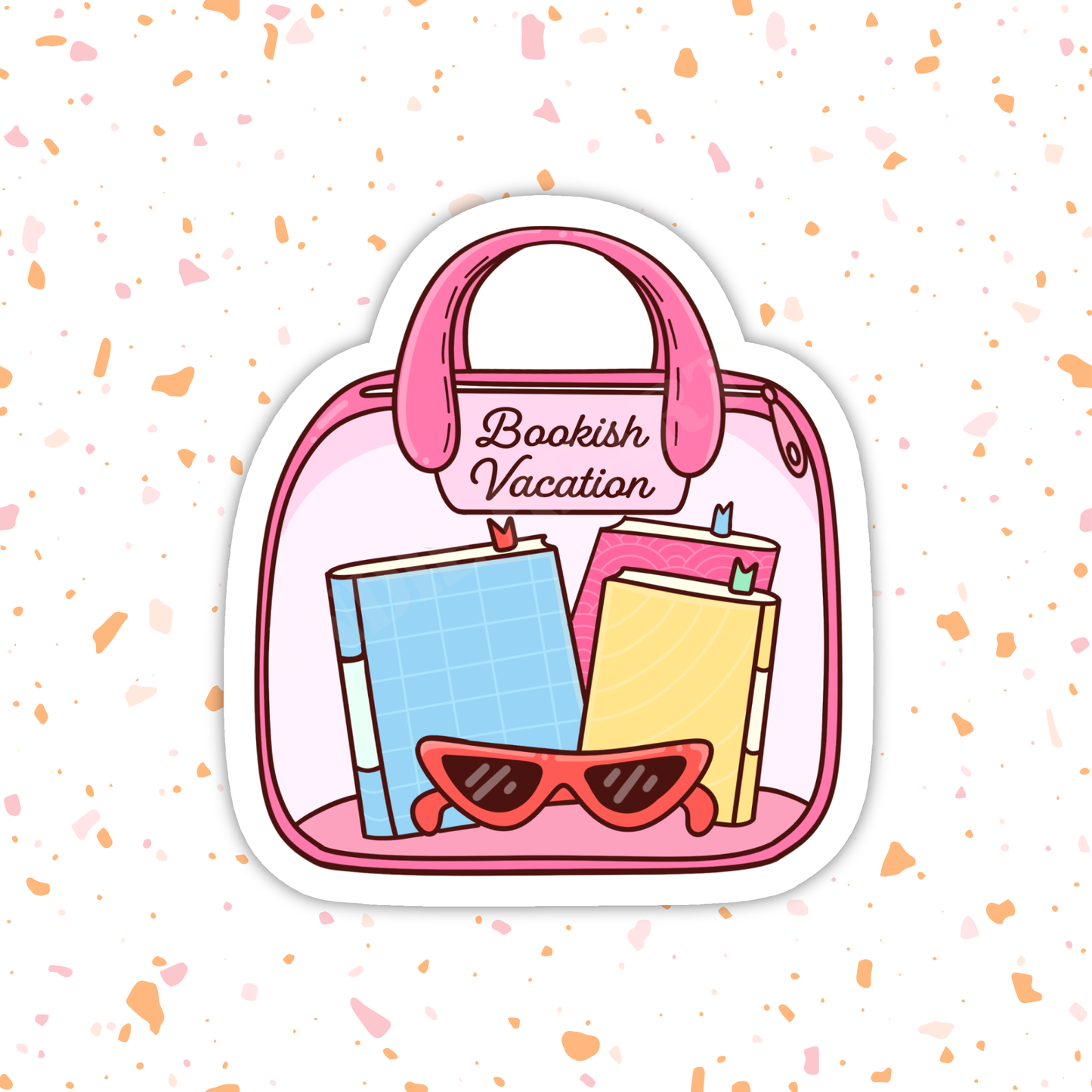 Bookish Summer Vacation Vinyl Sticker – Summer Book Lover