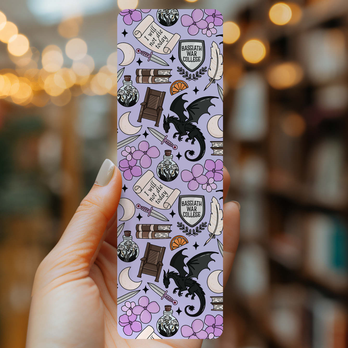 Fantasy Reader Dragon Bookmark | Soft Matte Laminated