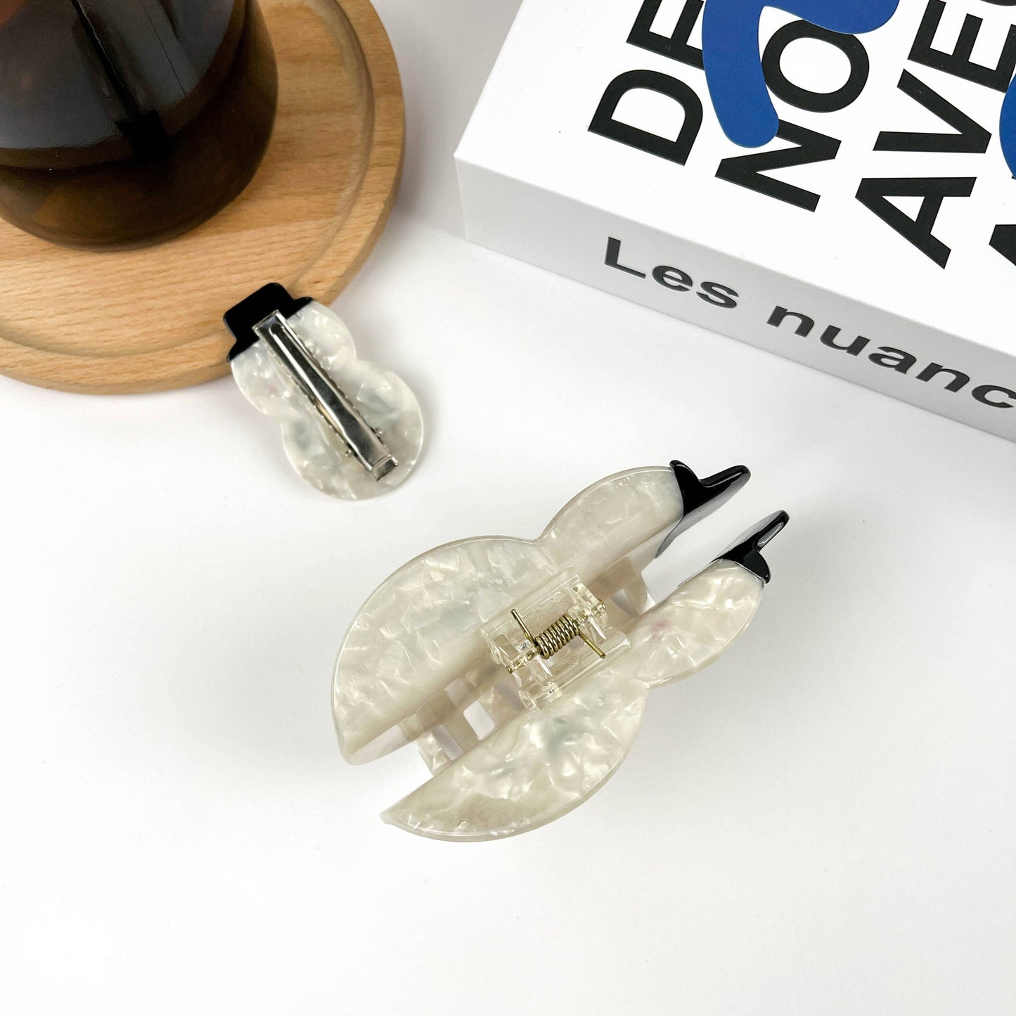 Hat Snowman Claw Clip, Christmas Winter Acetate Hair Clip