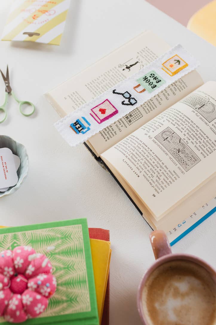 Bookish Cross Stitch Bookmark Kit