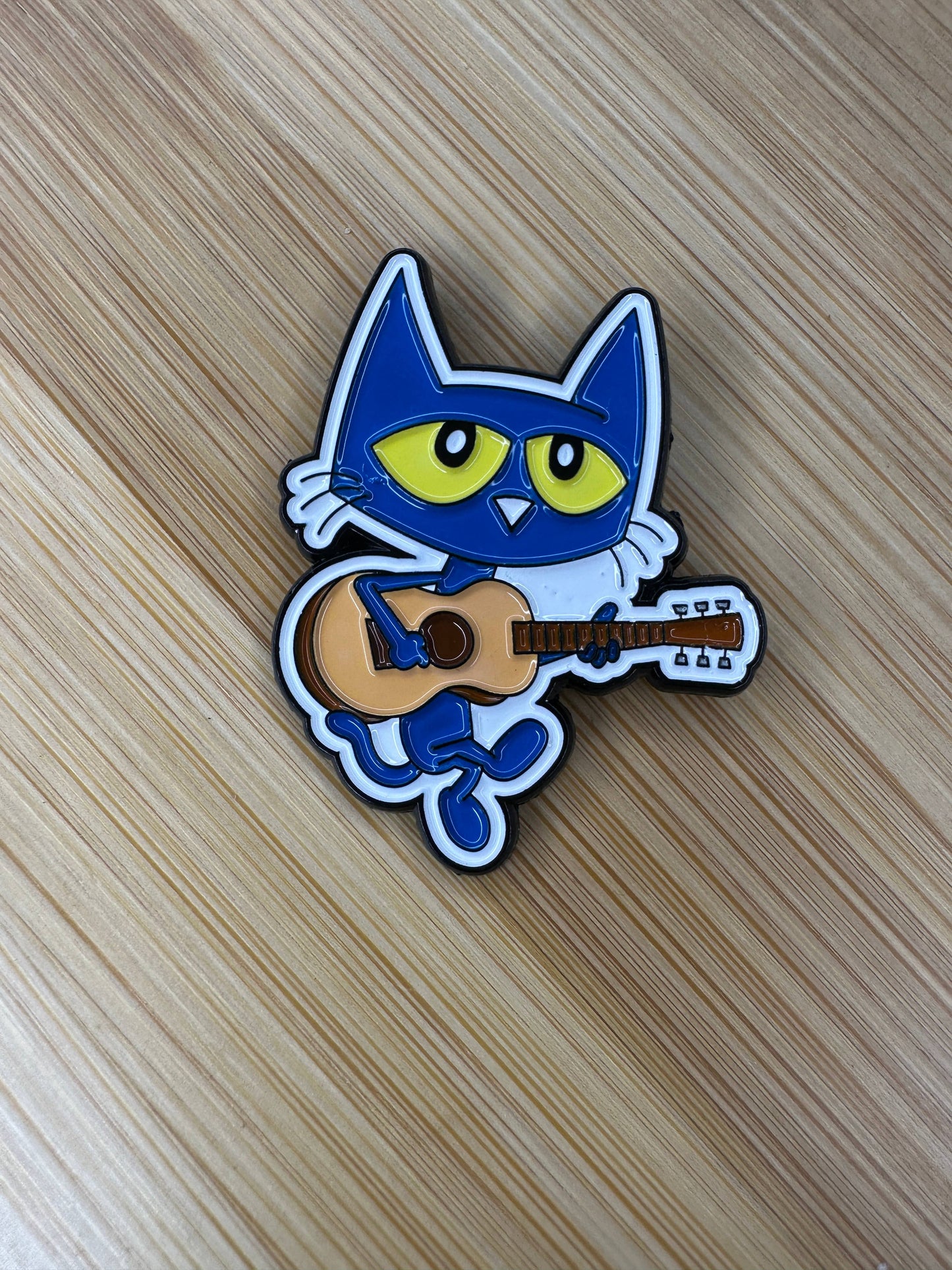 Pete the Cat Playing Guitar - Children's Character Pin