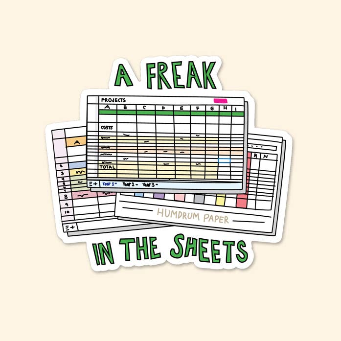 Freak in the Sheets - Excel Sticker