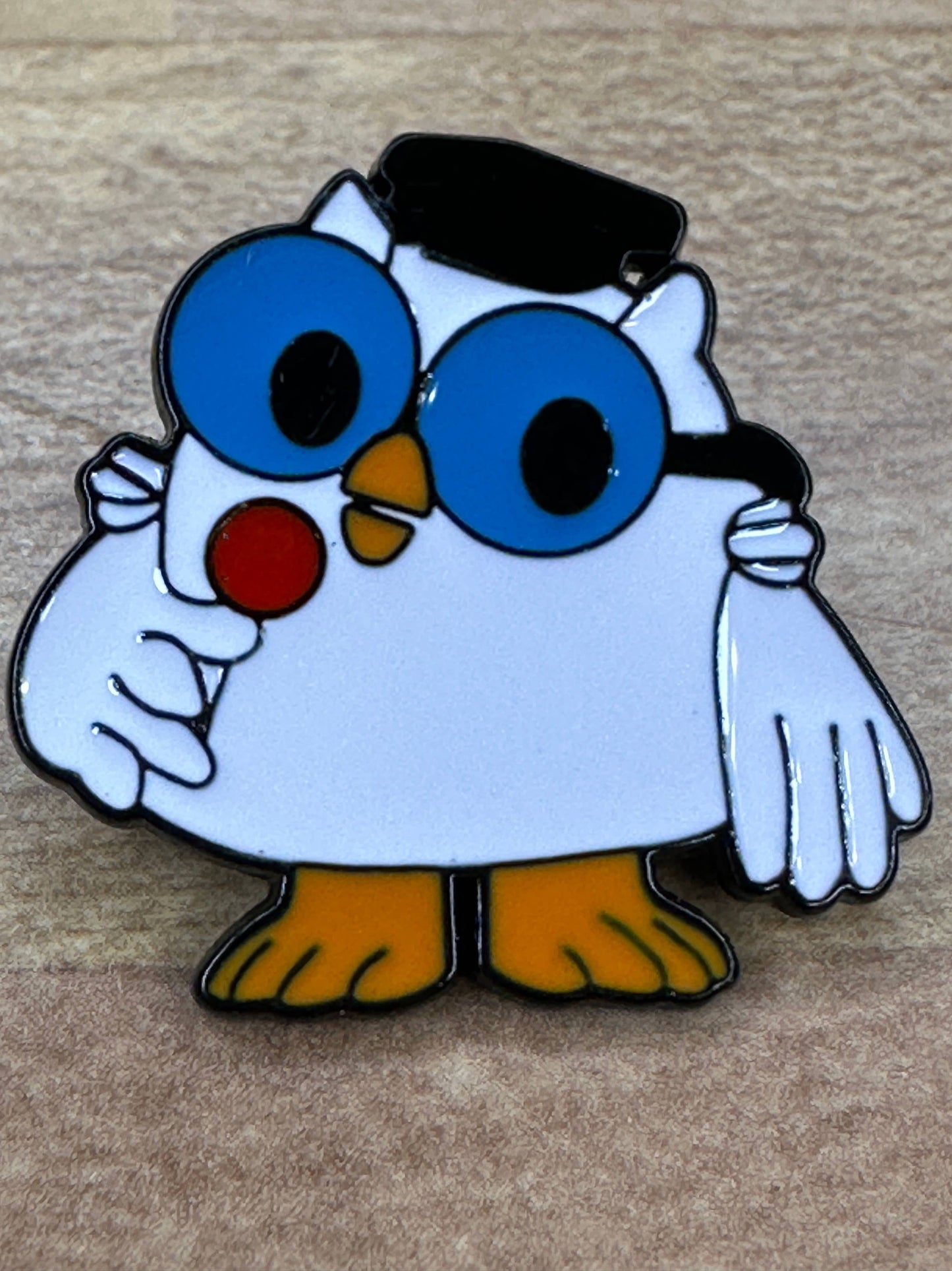 Owl with a Tootie Pop Pin - How Many Licks Does it Take?