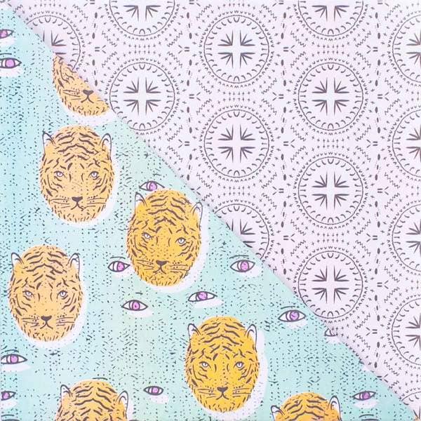 Tiger Eye/ Navajo Silver • Double-sided Eco Wrapping Paper