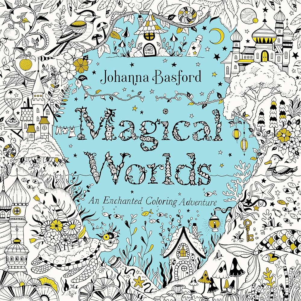 Magical Worlds: An Enchanted Coloring Adventure cover image