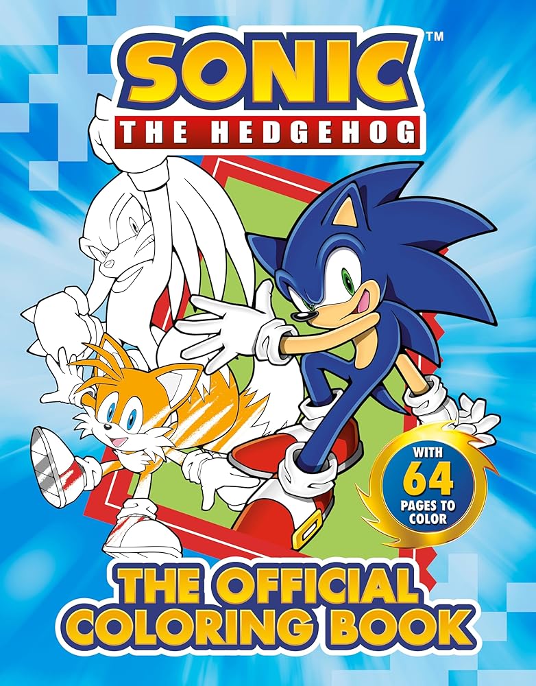 Sonic the Hedgehog: The Official Coloring Book cover image