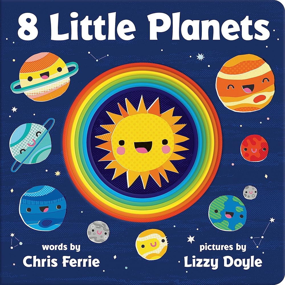 8 Little Planets: A Solar System Book for Kids with Unique Planet Cutouts cover image