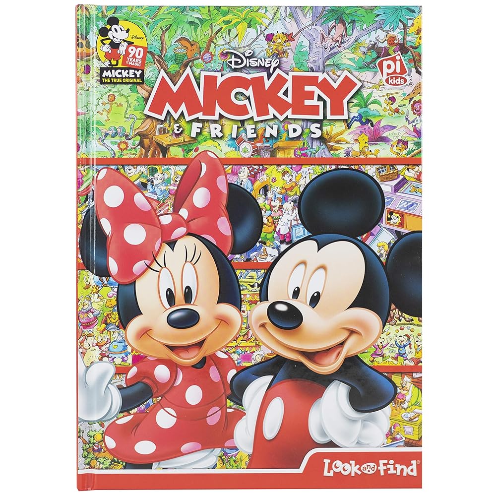 Disney Mickey Mouse & Friends - 90th Anniversary Look and Find - PI Kids cover image