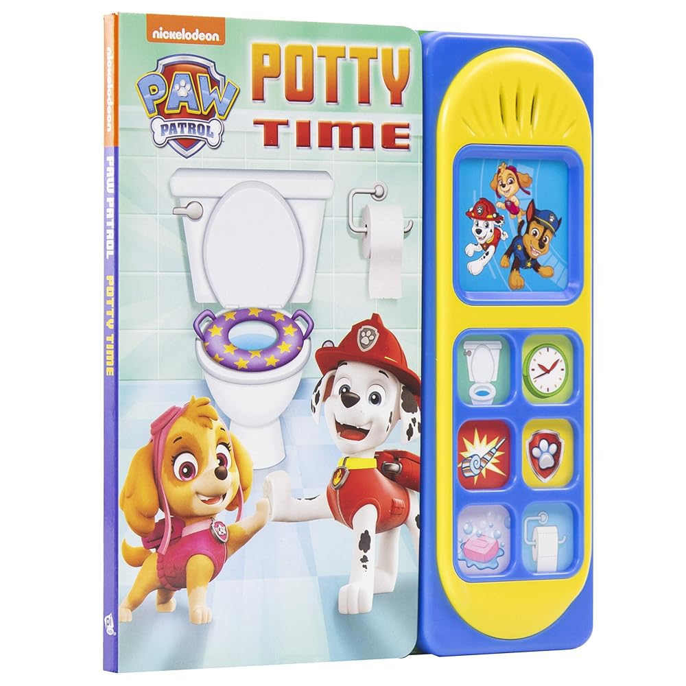 PAW Patrol Chase, Skye, Marshall, and More! - Potty Time - Potty Training Sound Book - PI Kids (Play-A-Sound) cover image