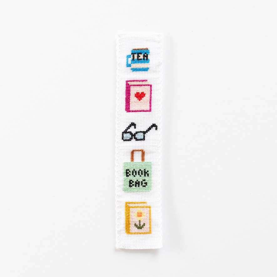 Bookish Cross Stitch Bookmark Kit