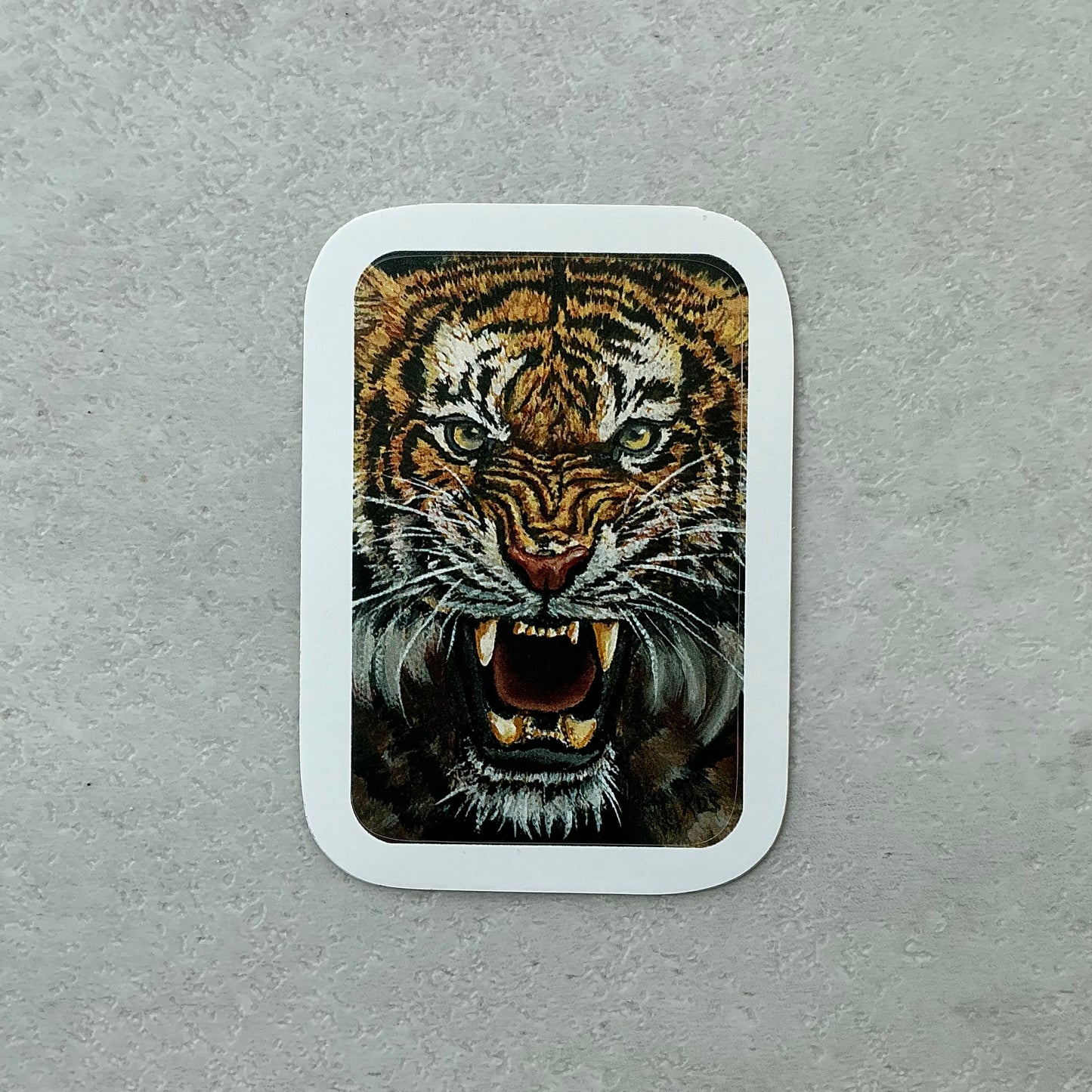 Rectangle Tiger Sticker
