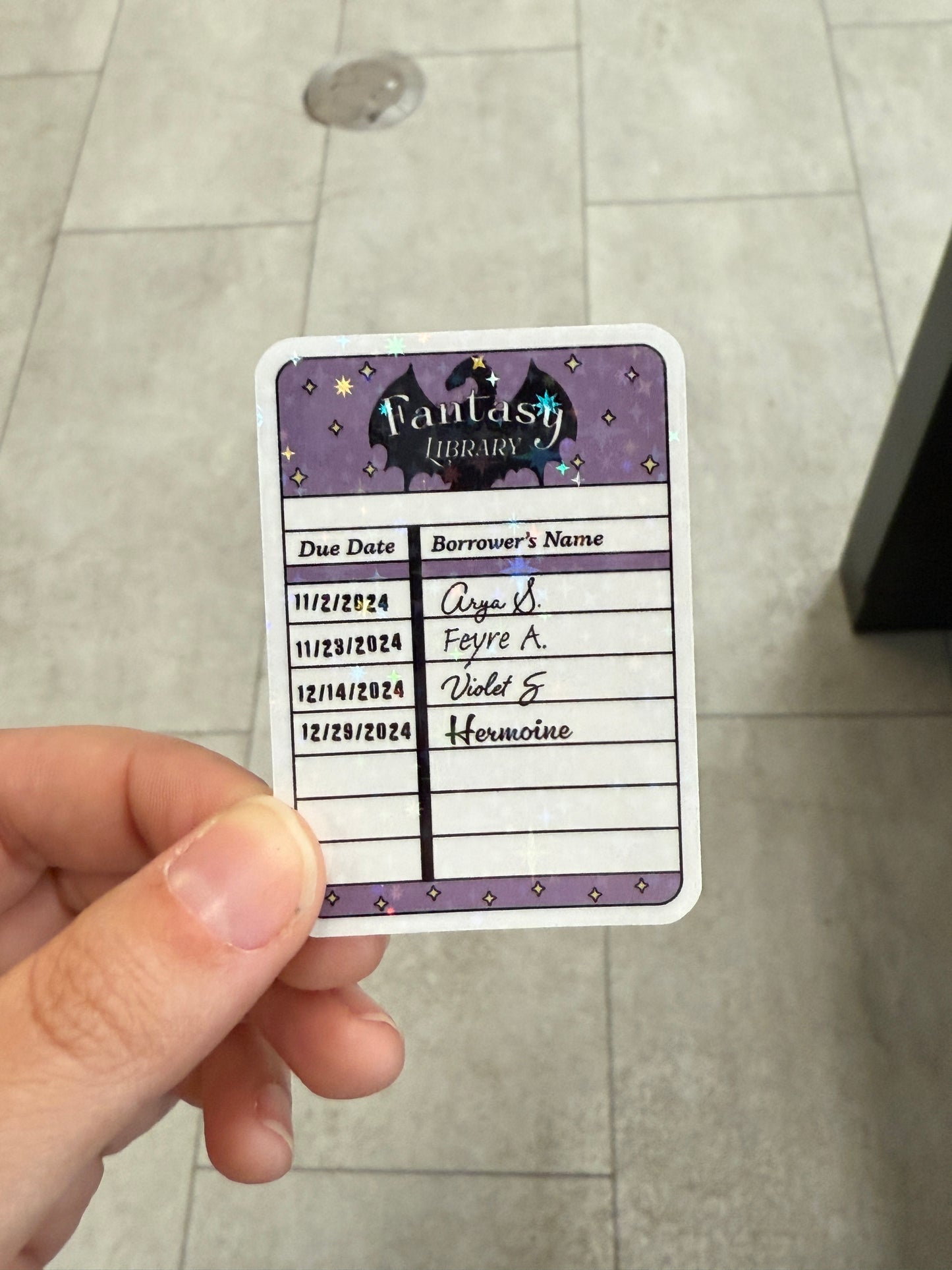 Fantasy Library Sticker