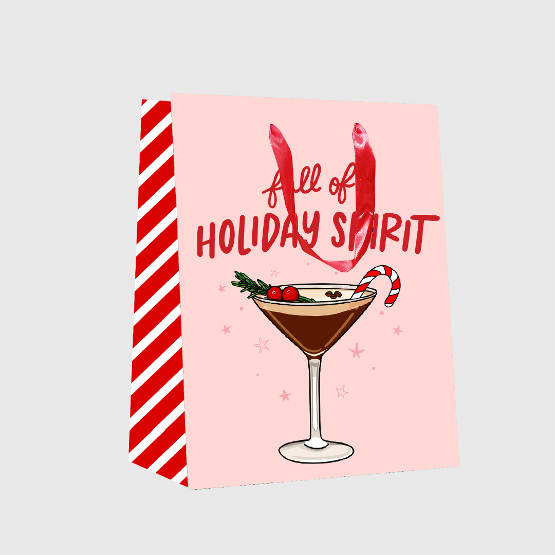 Full of Holiday Spirit Espresso Martini Christmas Gift Bag