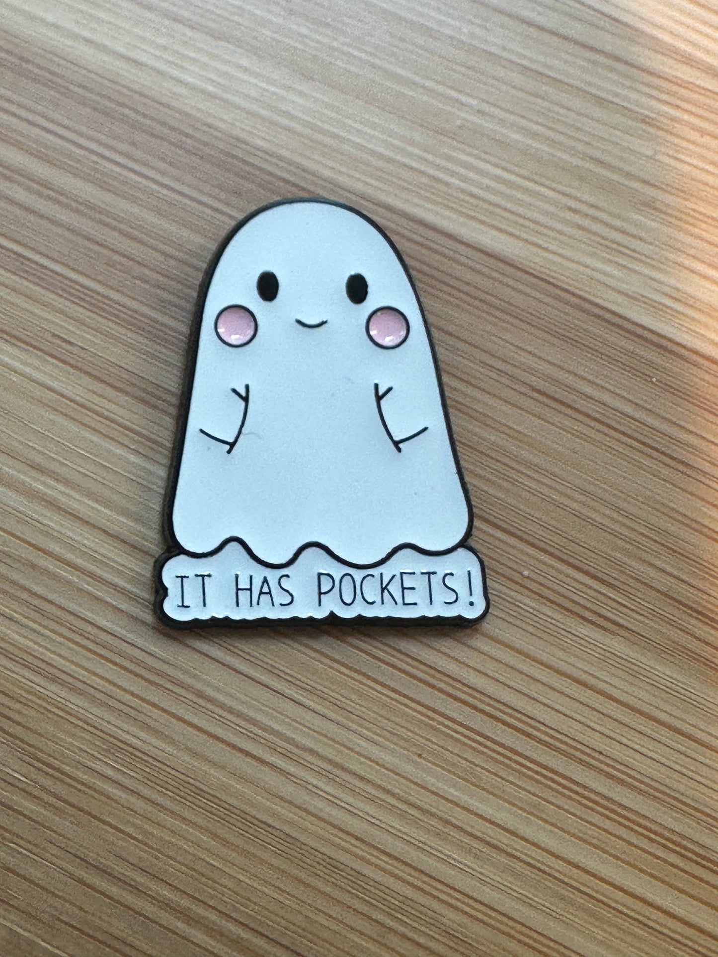 It Has Pockets Ghost - Halloween Pin - Spooky Season