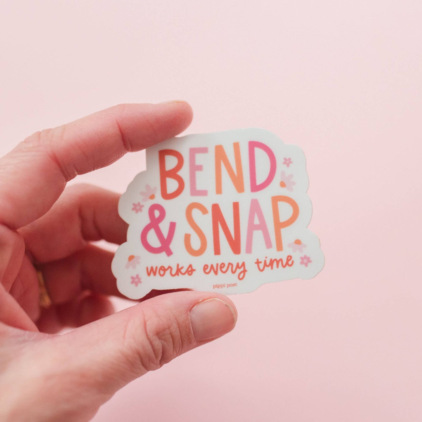 Bend & Snap Decal Sticker