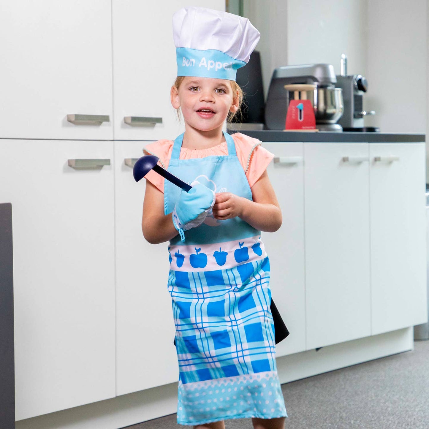 Apron set - blue