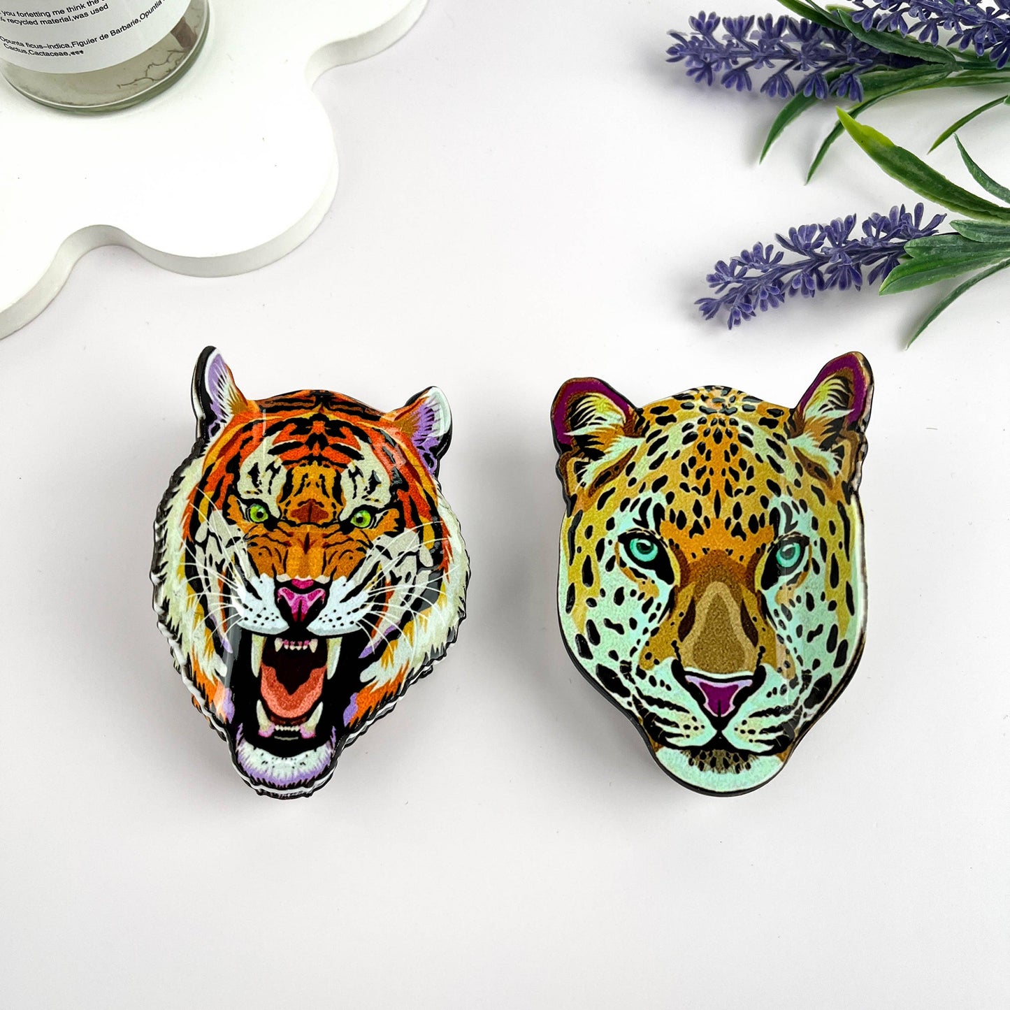 Fierce Tiger Print Hair Claw Clip