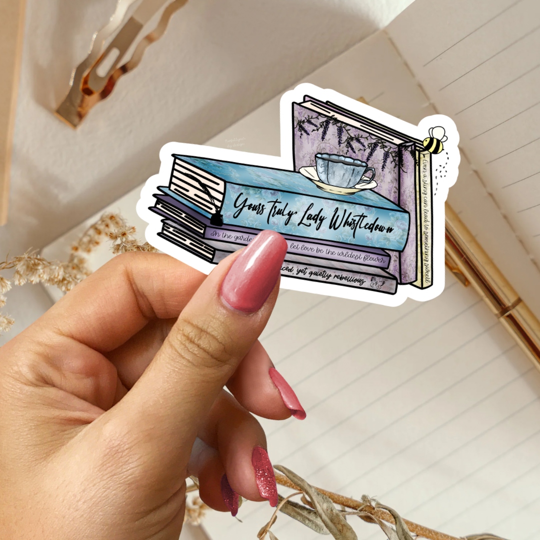 Bridgerton Inspired Bookstack Sticker
