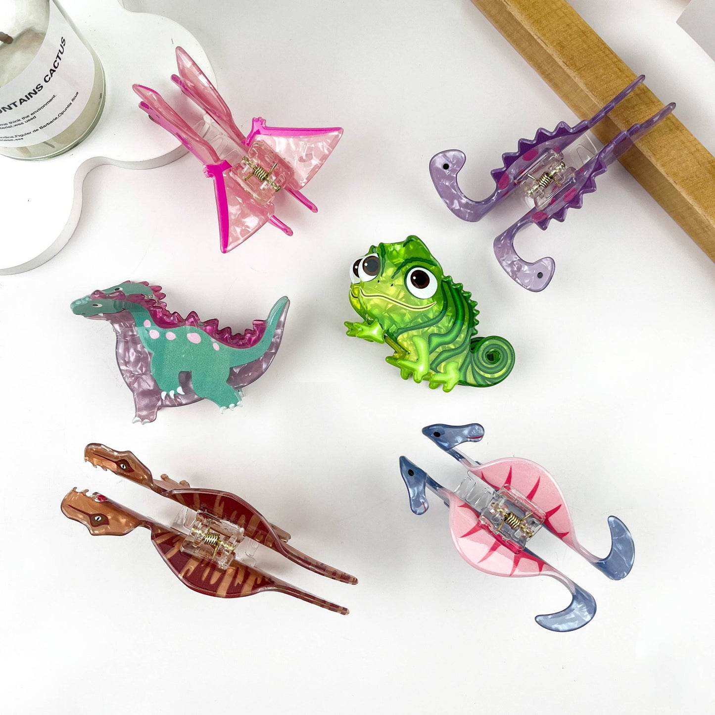 Dinosaur Animal Acrylic Hair Clip