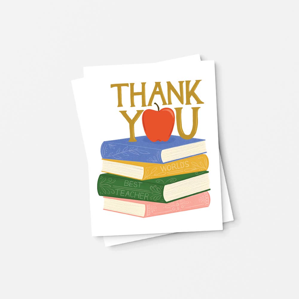 Thank you, World's Best Teacher, Teacher Appreciation Card