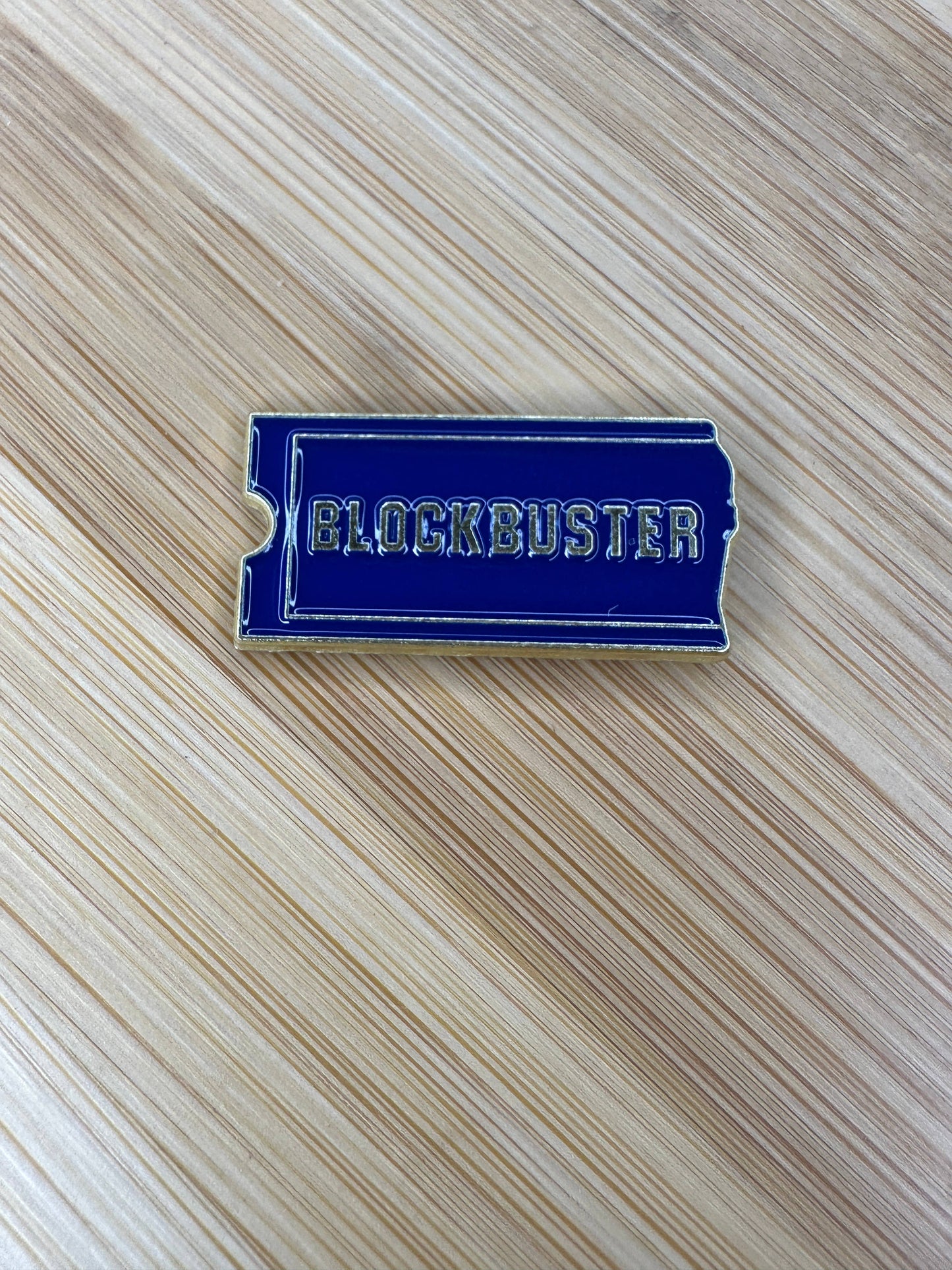 Vintage Blockbuster Enamel Pin - Video Rental