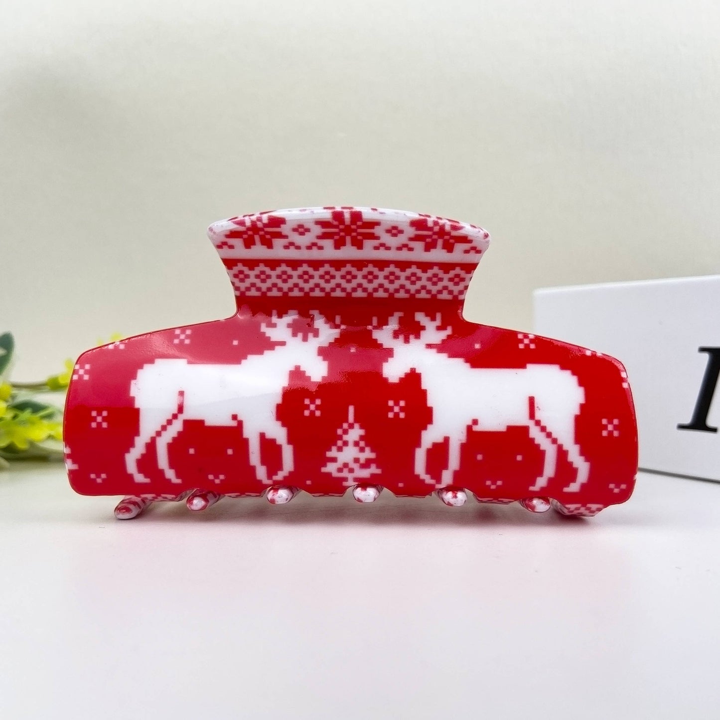 Christmas cute sweet hair clip elk