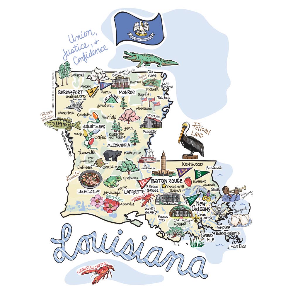 Louisiana Party Cup (24oz)