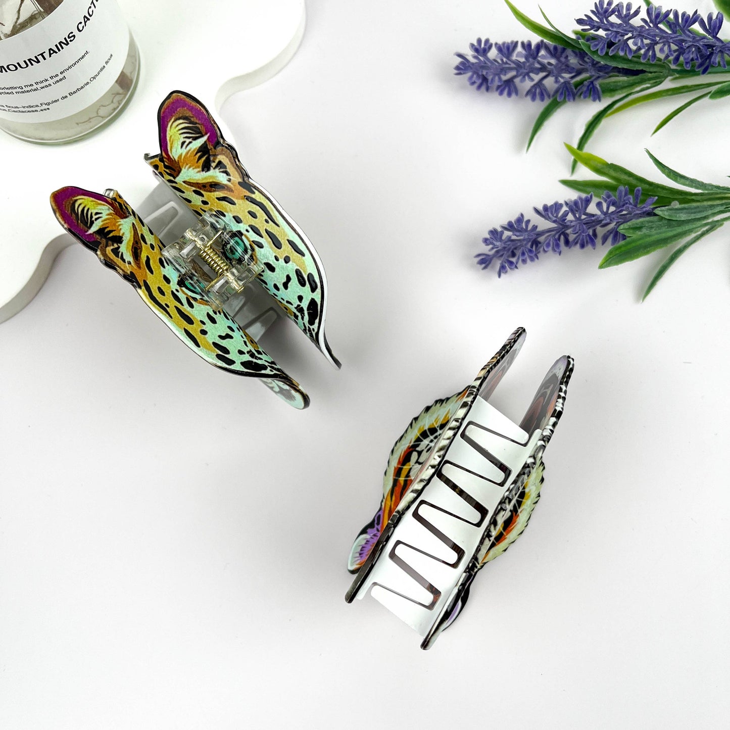 Fierce Tiger Print Hair Claw Clip