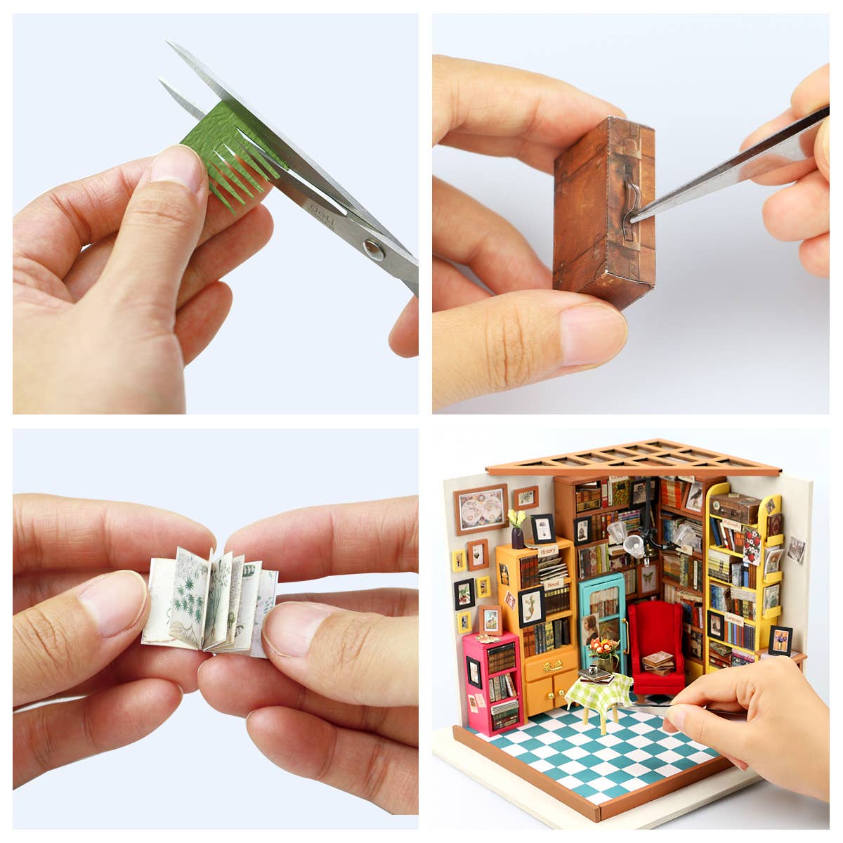 DIY Miniature House Kit: Sam's Study