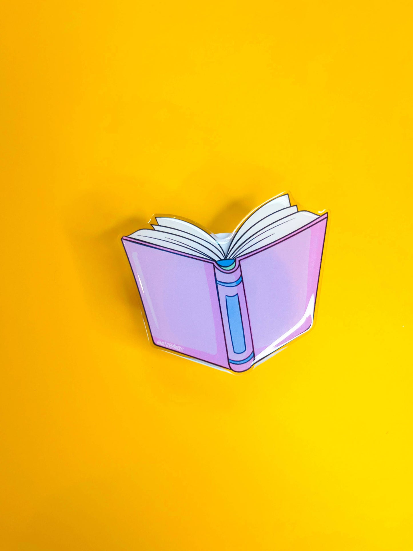 Call Me Bookish Phone Grip – Pink Book Holder for Readers