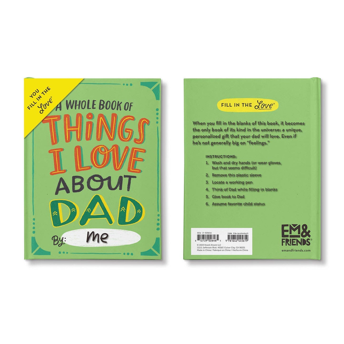 About Dad Fill in the Love® Journal