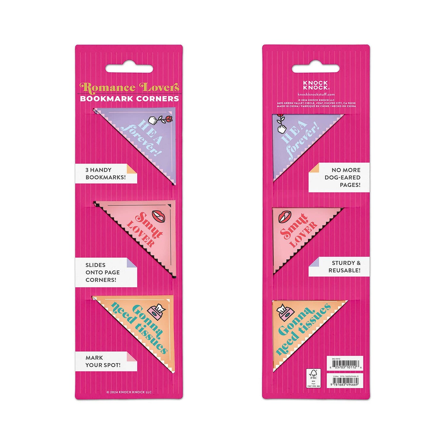 Romance Lovers Bookmark Corners