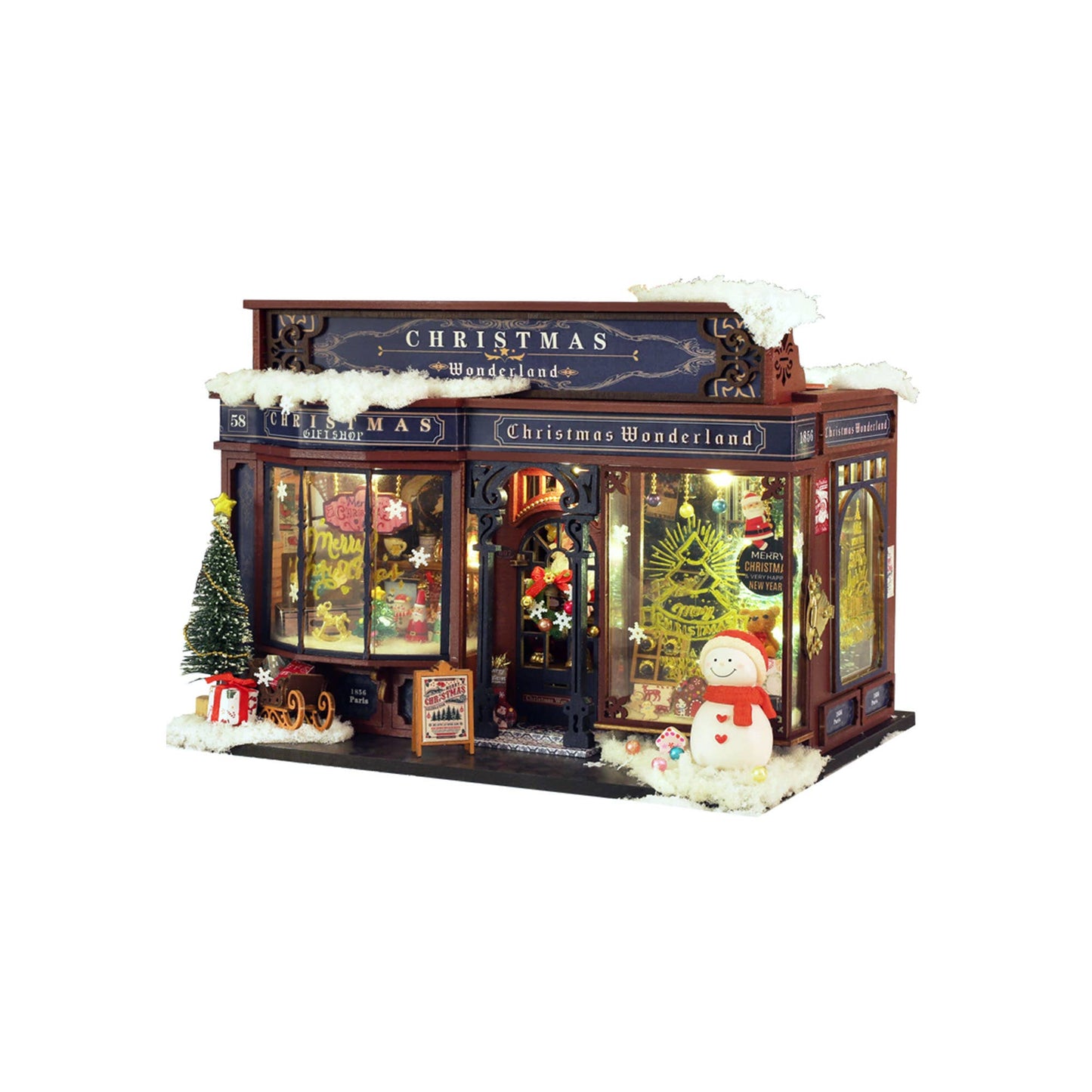 DIY Miniature House Kit: Christmas Wonderland