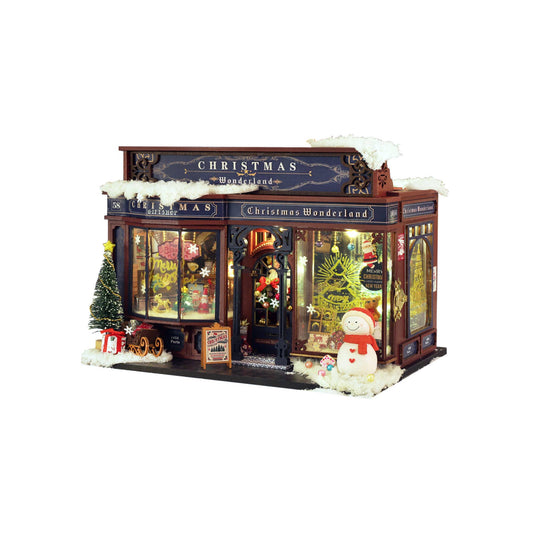 DIY Miniature House Kit: Christmas Wonderland