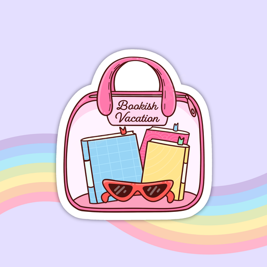 Bookish Summer Vacation Vinyl Sticker ‚Äì Summer Book Lover