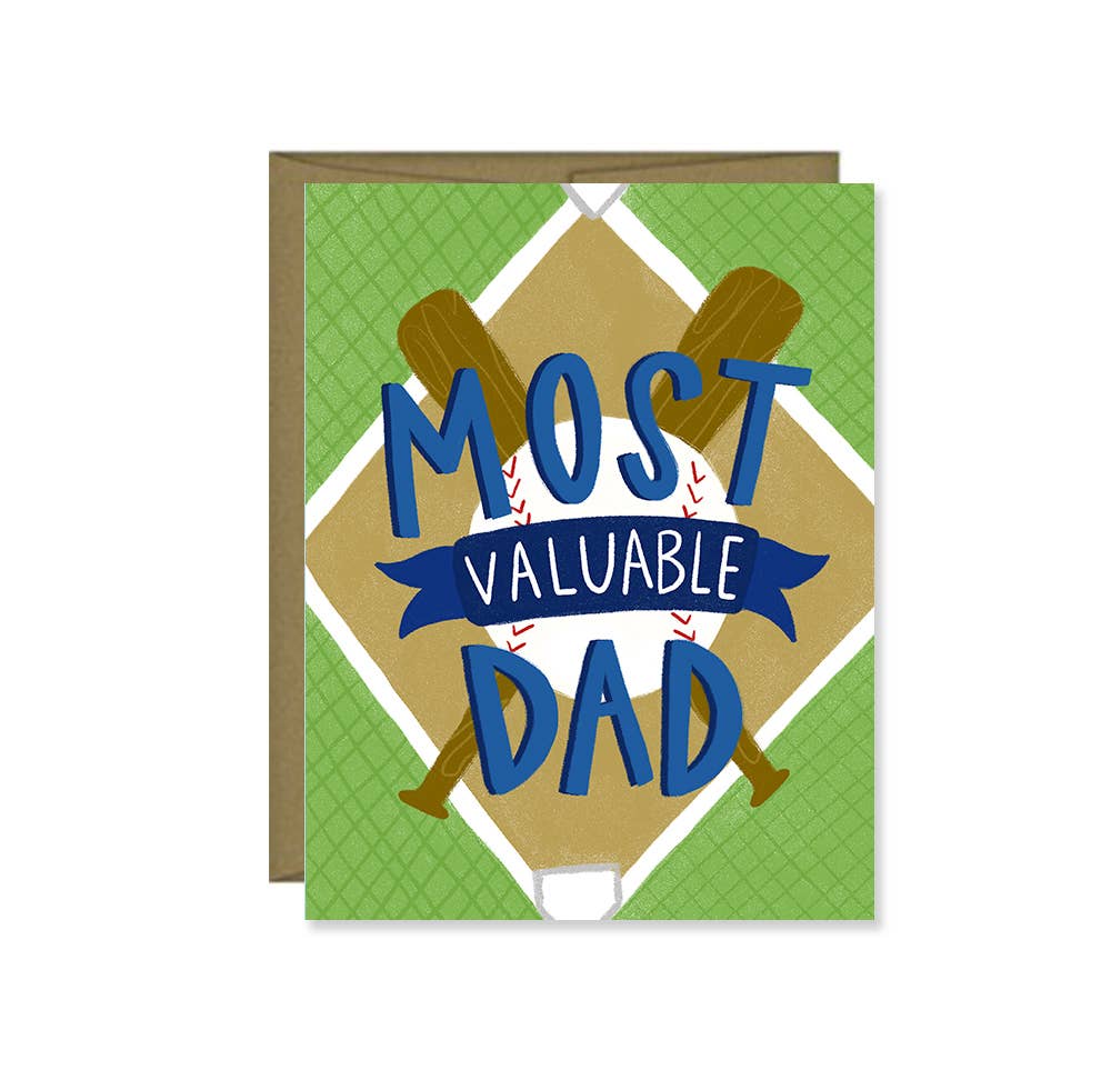 Most Valuable Dad, Father's Day Card, Happy Father's Day