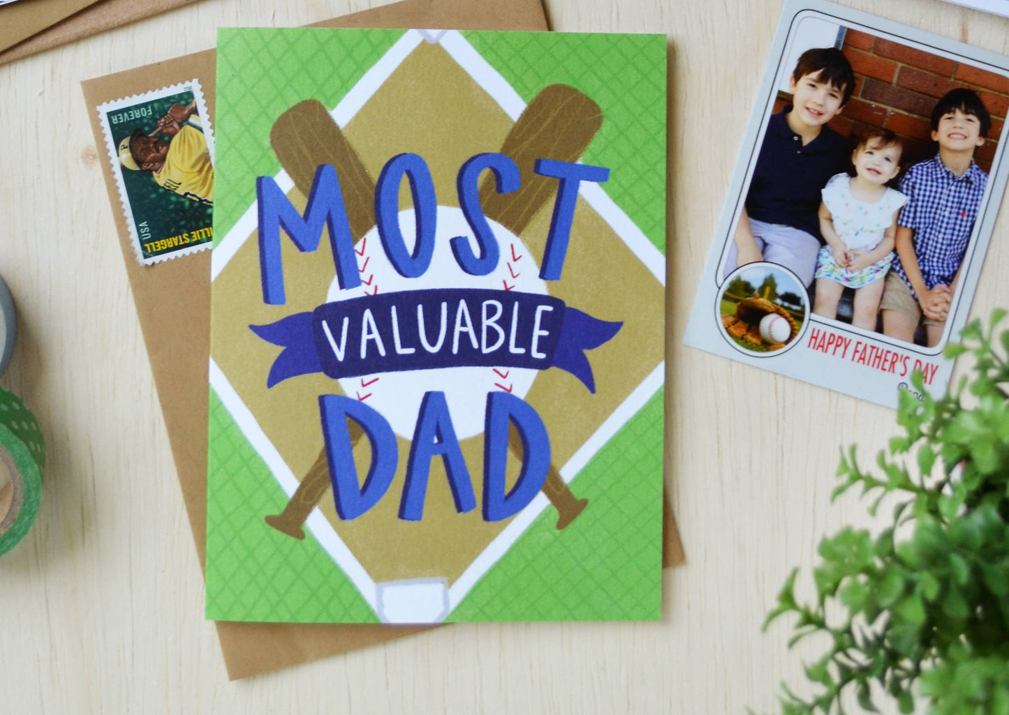 Most Valuable Dad, Father's Day Card, Happy Father's Day