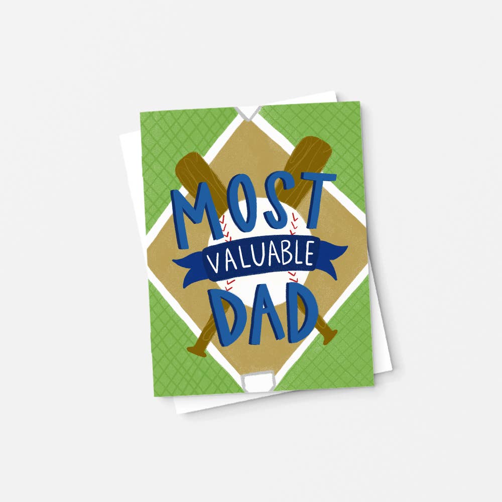 Most Valuable Dad, Father's Day Card, Happy Father's Day
