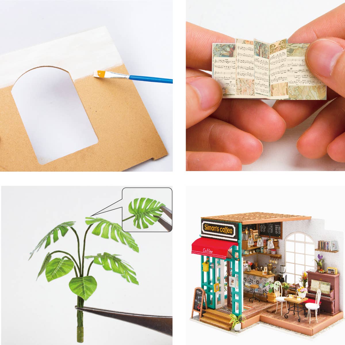 DIY Miniature House Kit: Simon's Coffee