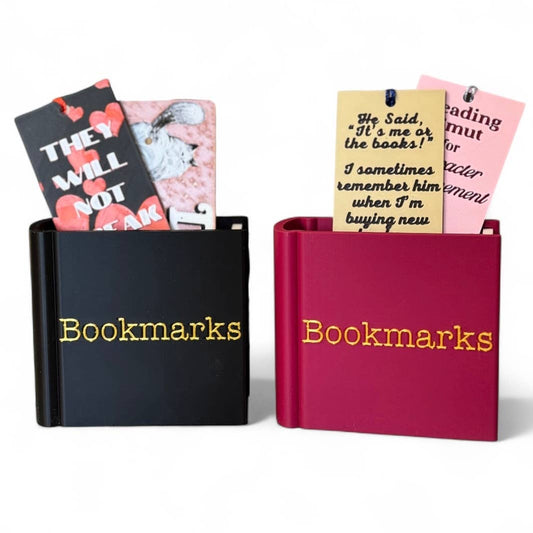 Bookmark Holder Caddy, Bookshelf Decor