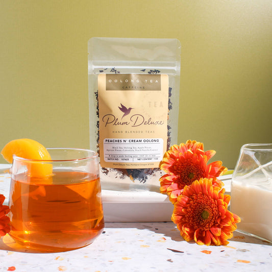 Peaches and Cream Oolong Tea - Loose Leaf Peach Tea