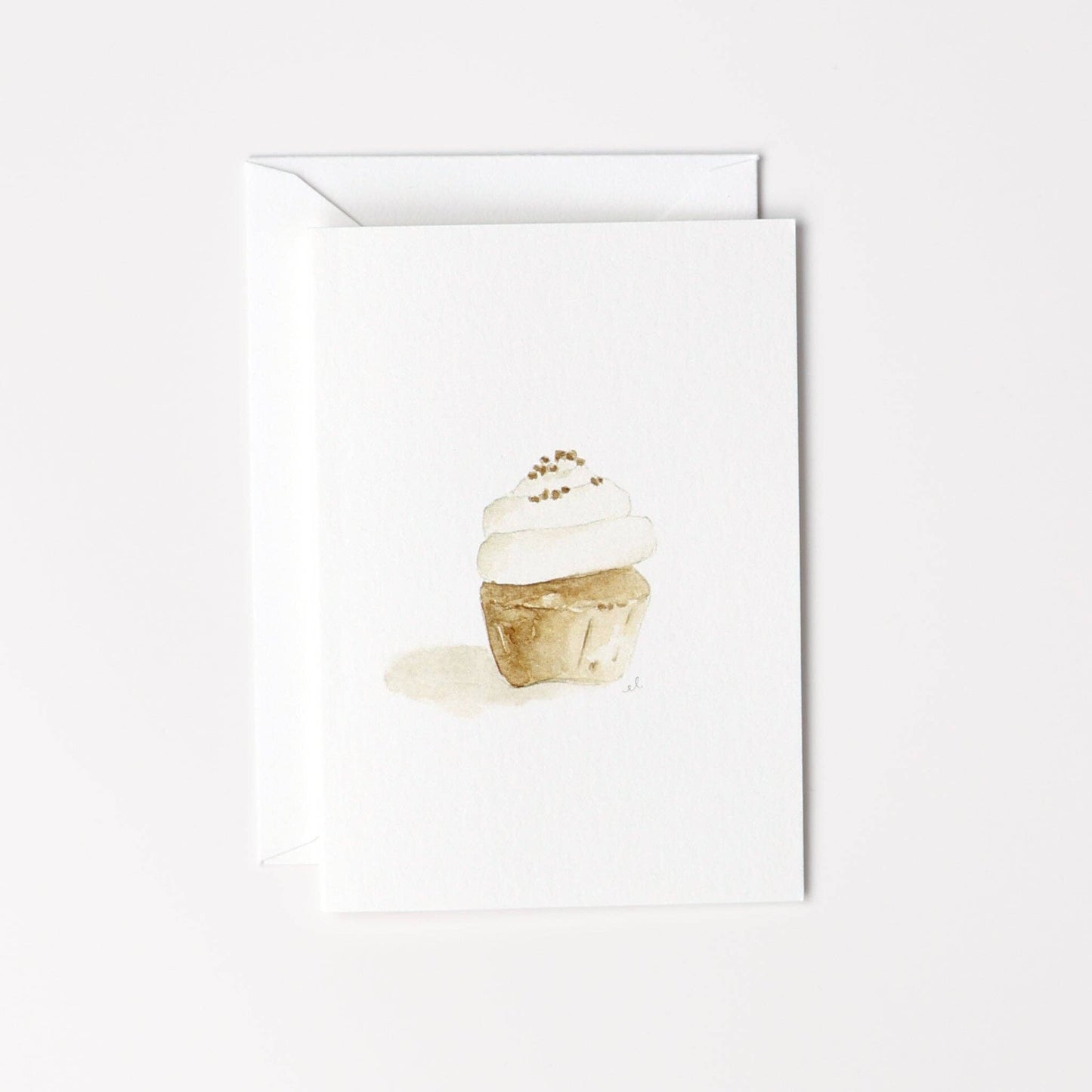 Cupcake mini notecard