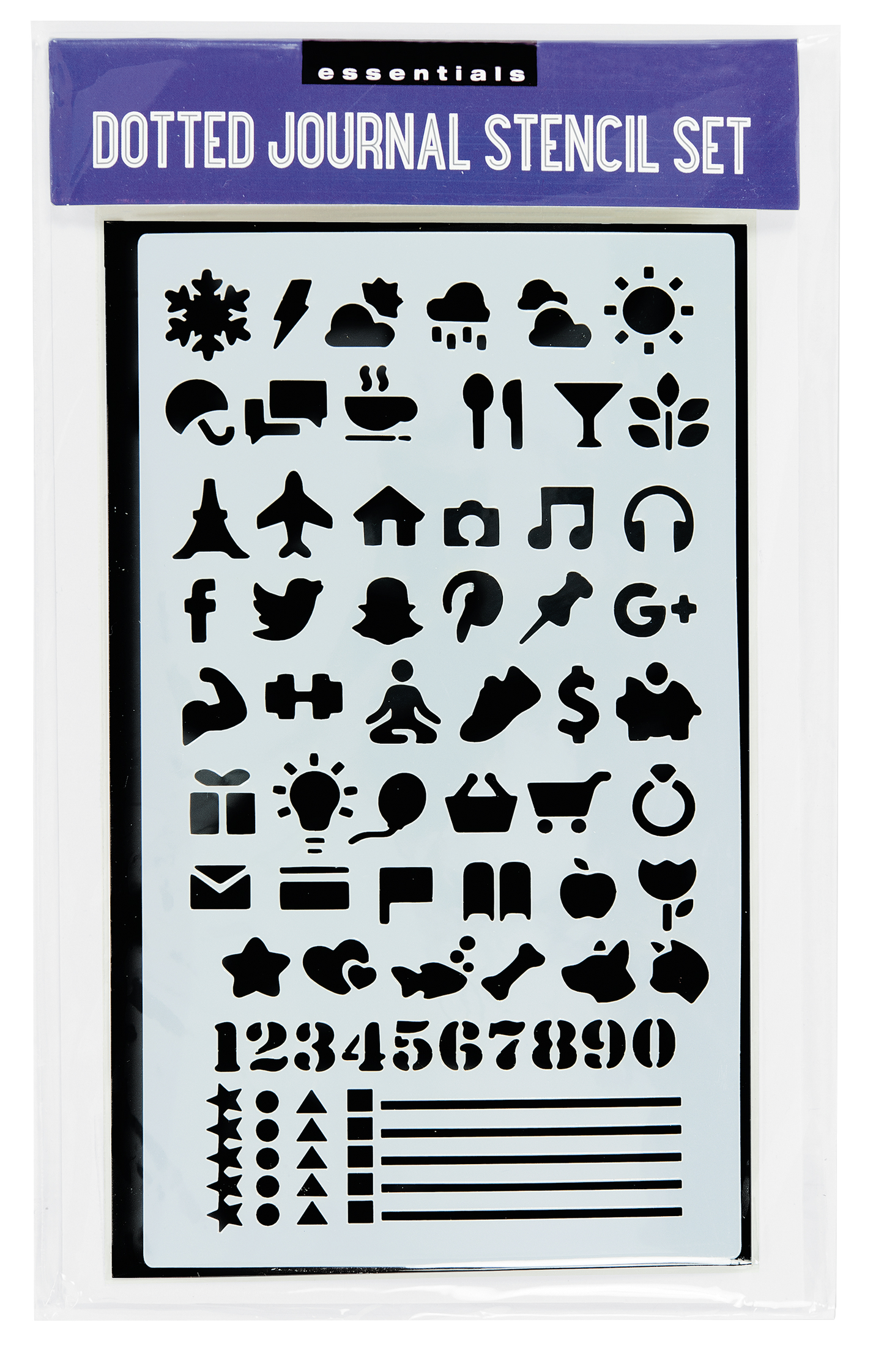 Essentials Dotted Journal Stencil Set