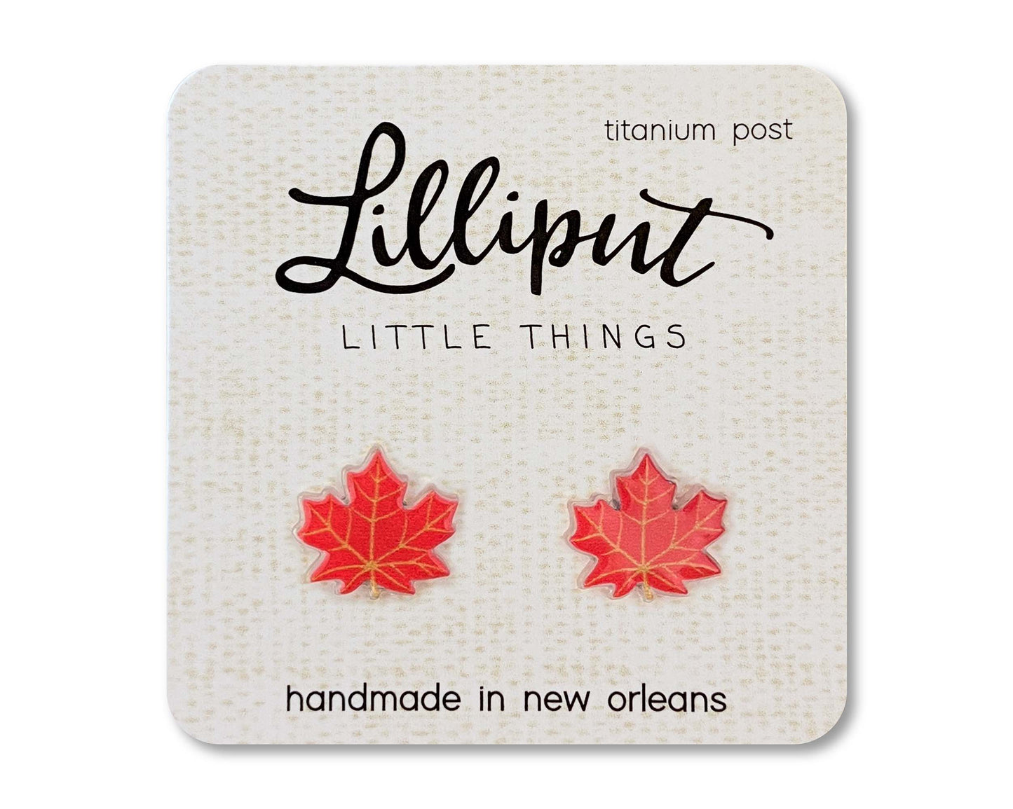 Maple Leaf Earrings // Fall Earrings