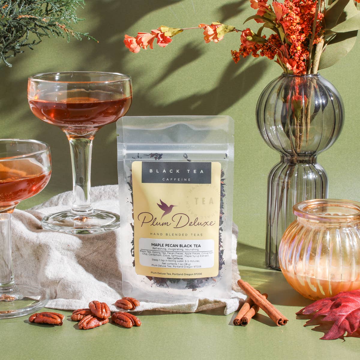Maple Pecan Holiday Black Loose Leaf Tea