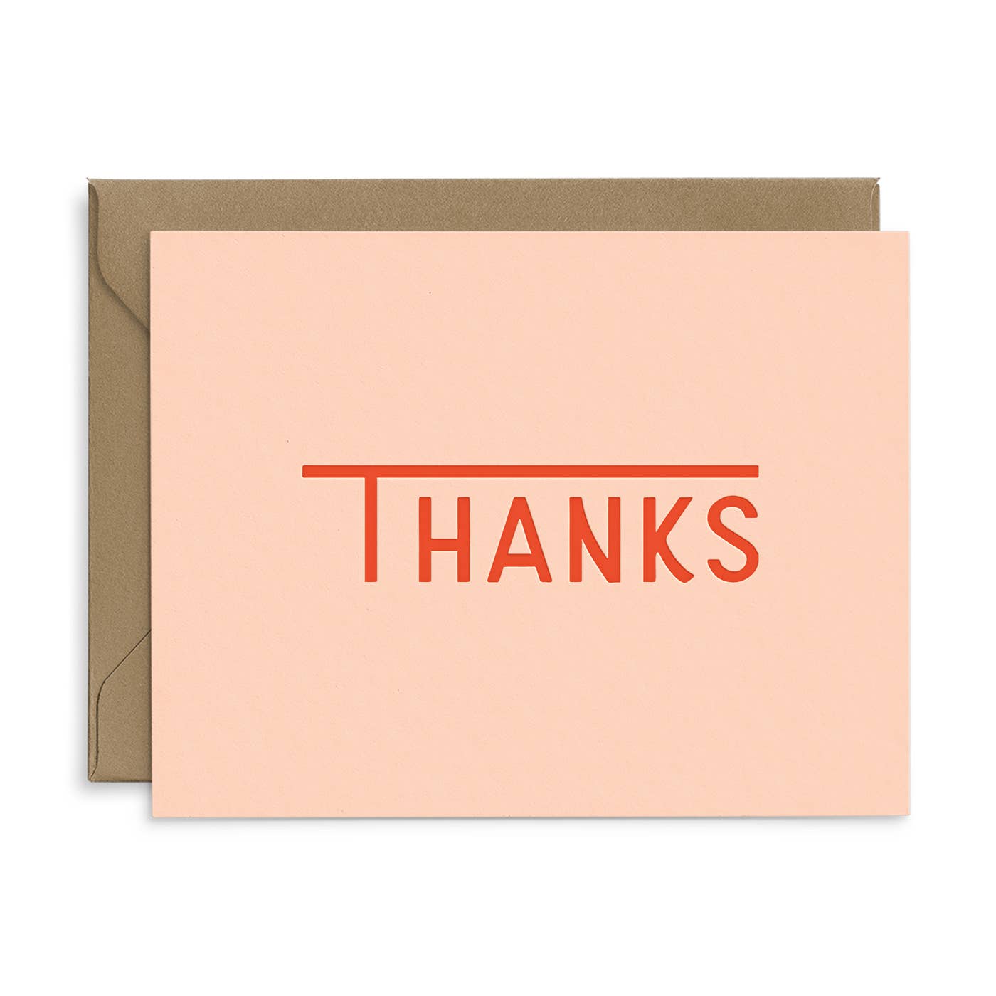 Capital T Thanks Greeting Card