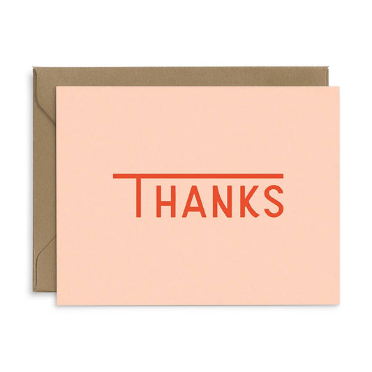 Capital T Thanks Greeting Card