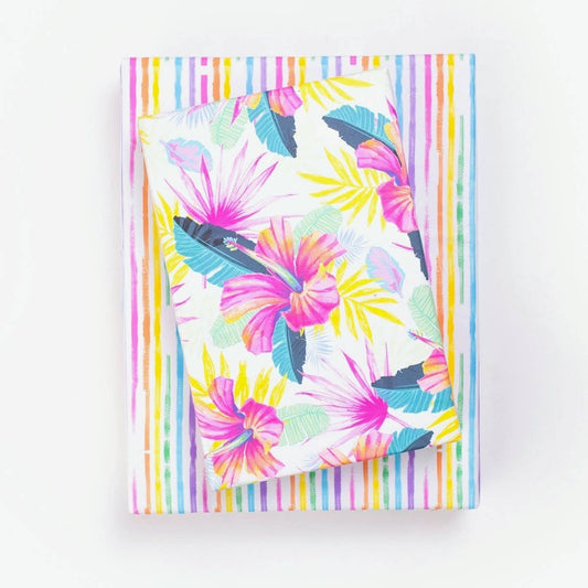Hibiscus Fan Palm ‚Ä¢ Double-sided Eco Wrapping Paper‚Ä¢Everyday
