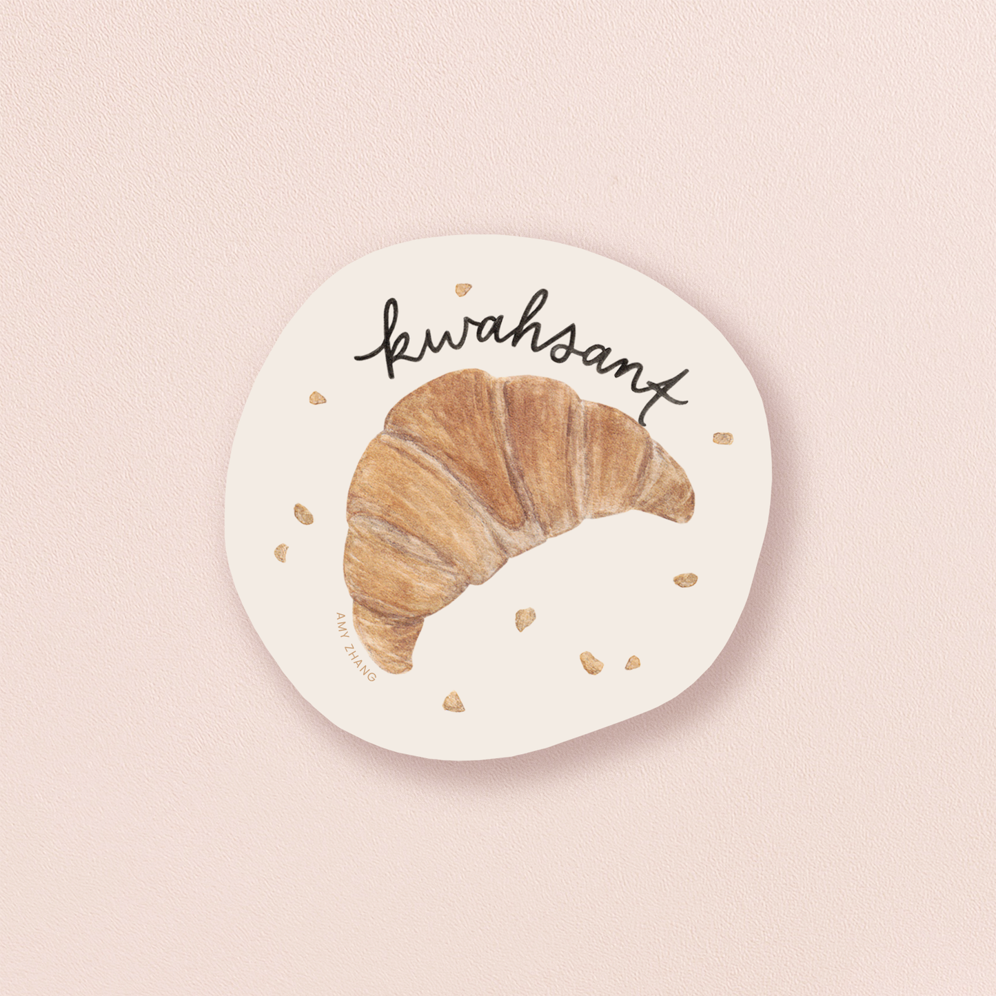 Kwah-sant Croissant — Funny French Sticker