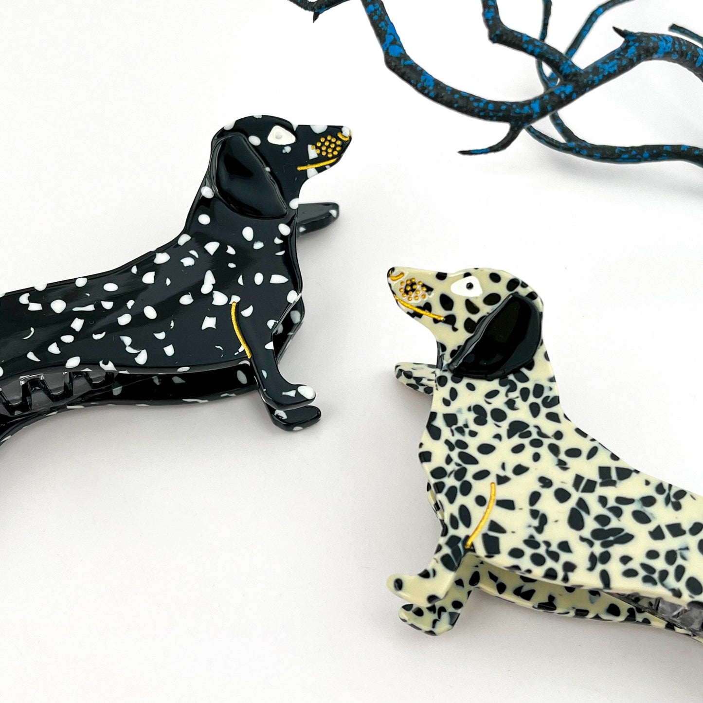 Smart & Playful Dachshund Acetate Hair Claw Clip